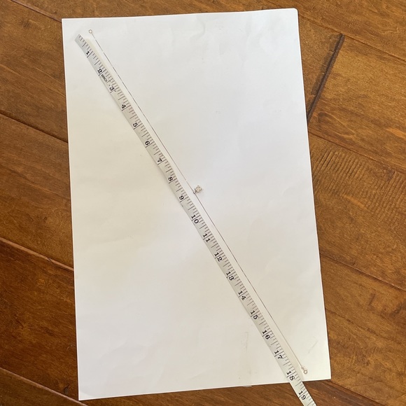 Solid 14K White Gold Designer Endless Diamond Natural Pendant Chain Necklace - Picture 15 of 17